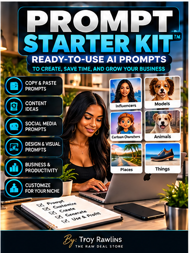 Prompt Starter Kit ready-to-use AI prompts cover