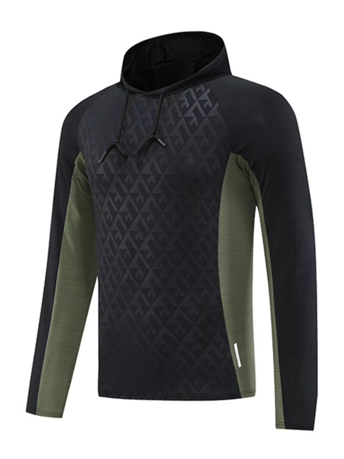 Men's Plus Size Raglan Sleeve Athletic Fit Hoodie