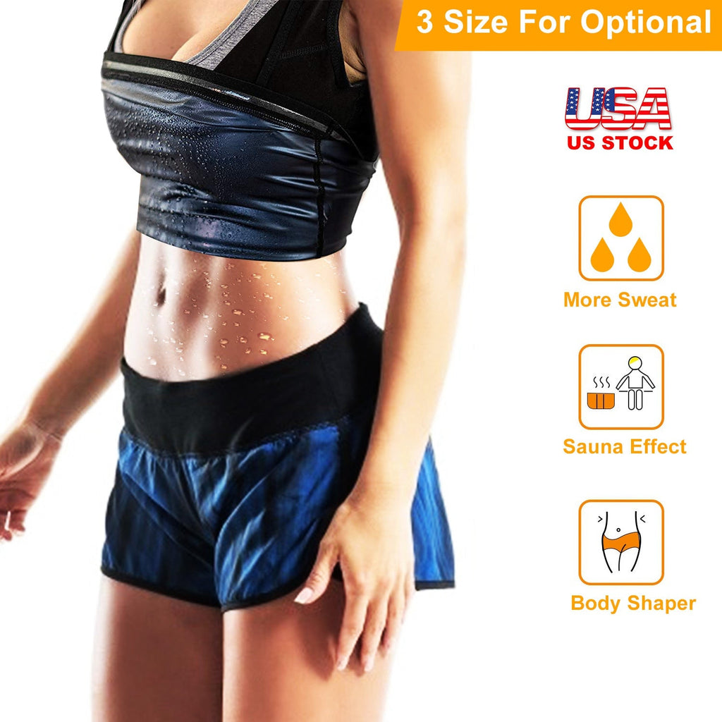 Women Sweat Vest Waist Trainer Shaper Heat Trapping Pullover Sweat Gym Vest Slimmer Sauna suits Sweat Body Shaper Vest