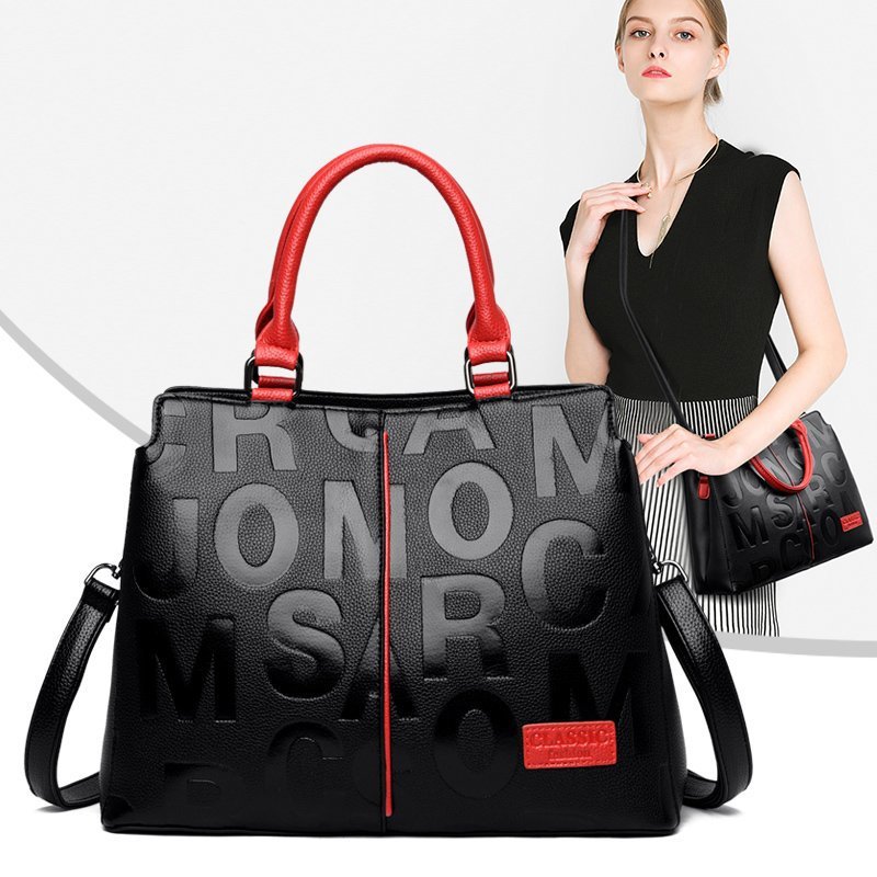 Women's Monogram Print Shoulder Bag