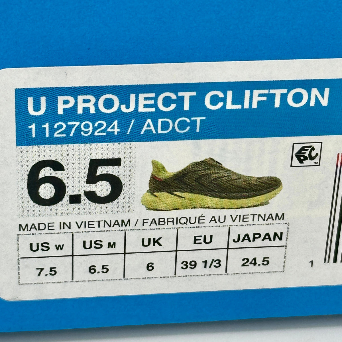Hoka Project Clifton Avocado Dark Citron Unisex Shoes ADCT Olive Green