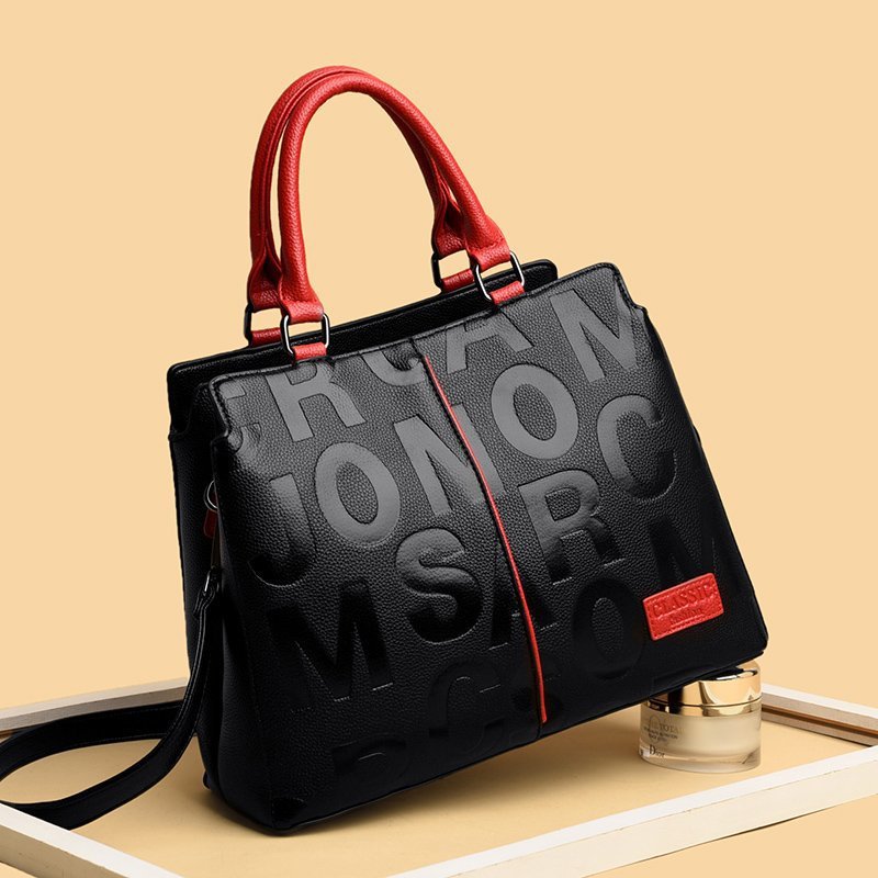 Women's Monogram Print Shoulder Bag