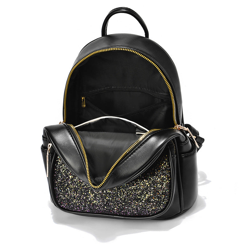 Women's PU Leather Large Capacity Backpack