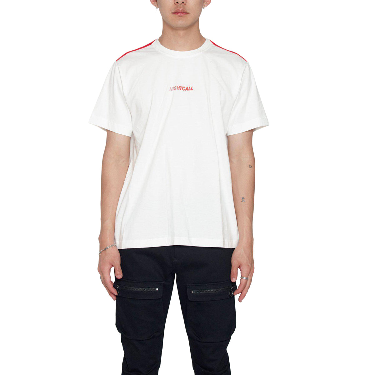 Konus Men's Shoulder Tape Nightcall Tee in White