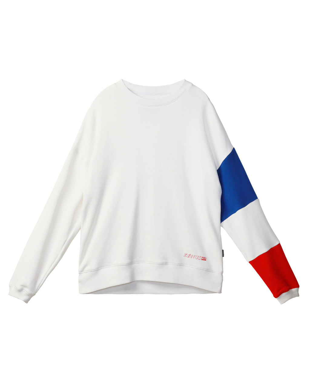 Konus Men's Color Blocked Sweatshirt in White