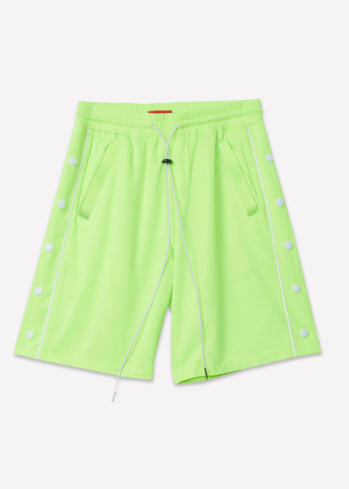 Men's Snap Button Gym Shorts in Neon - Blank State
