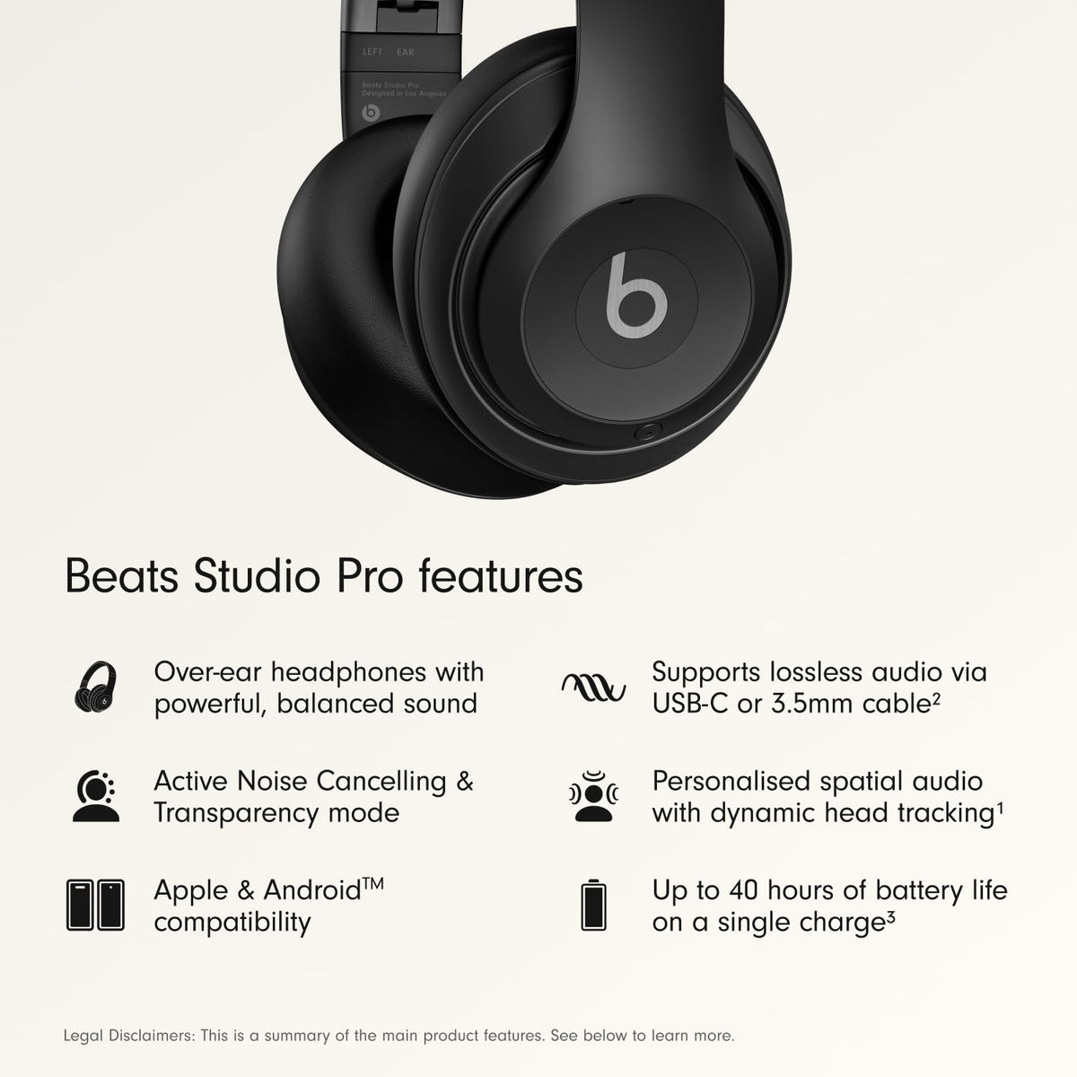 Beats Studio Pro Wireless Over-Ear Headphones (Refurbished)