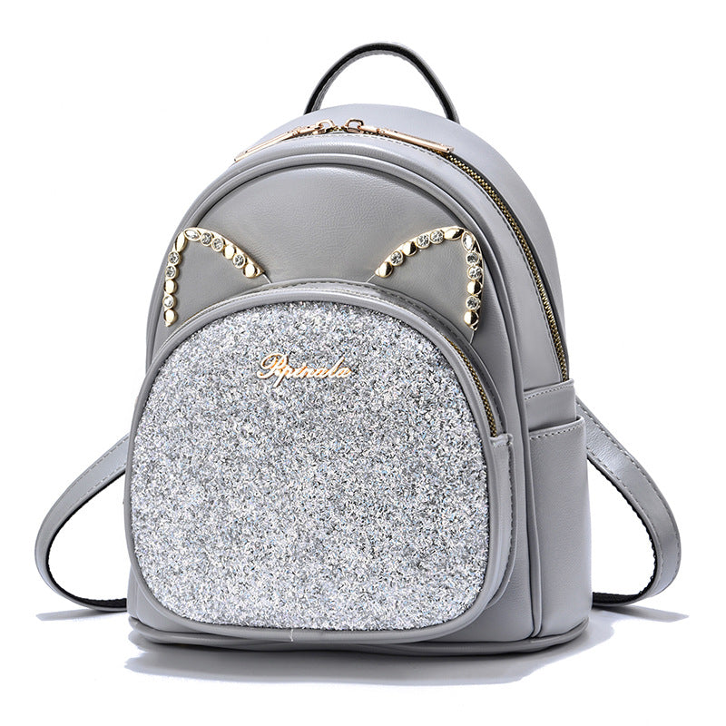 Women's PU Leather Large Capacity Backpack