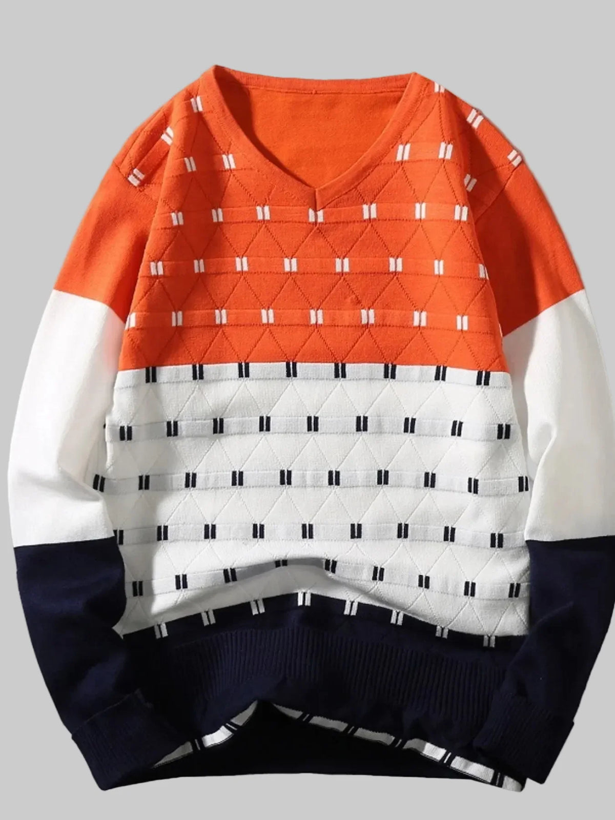 Men's V-Neck Long Sleeve Sweater