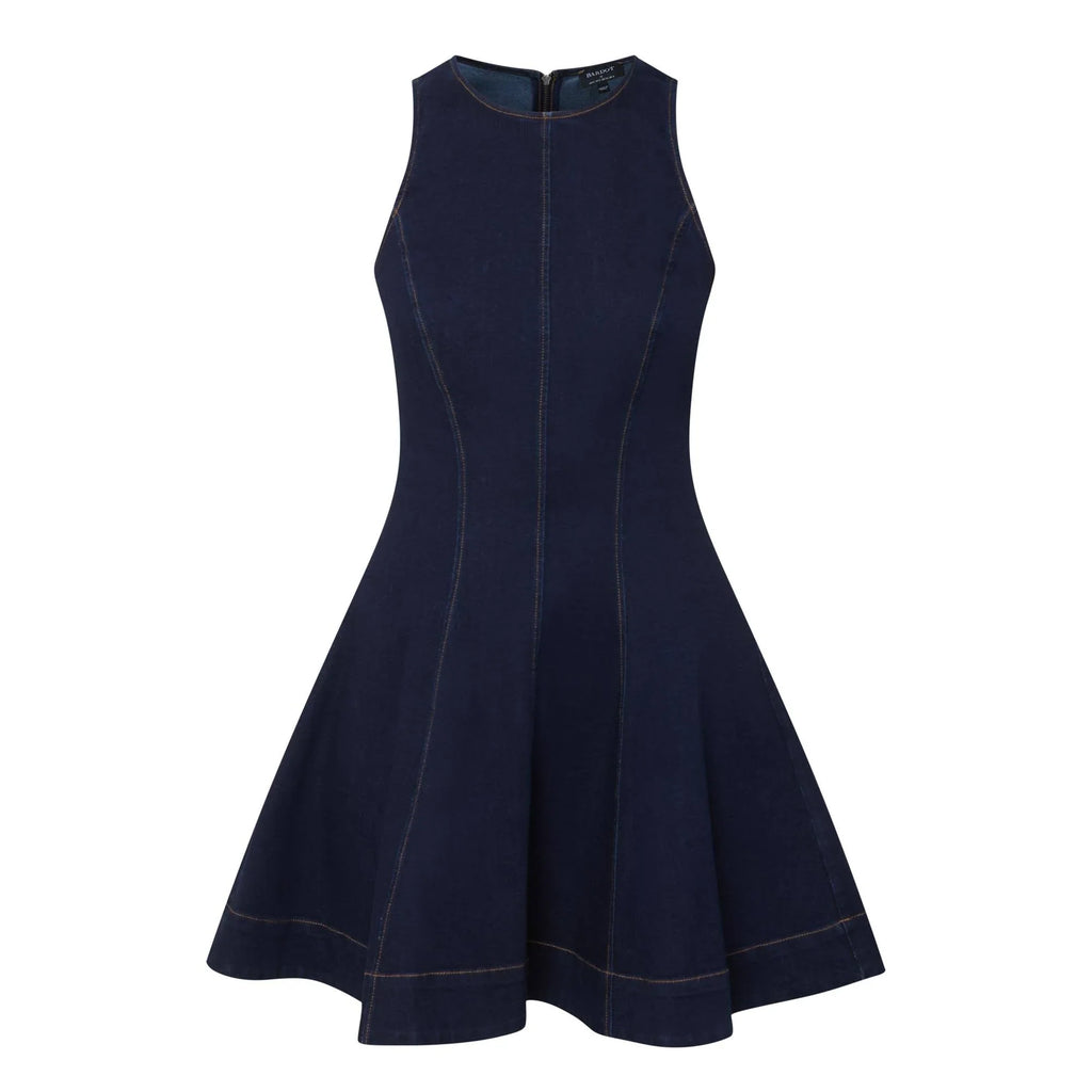 Palmer Denim Mini Dress - Dark Denim (Final Sale)