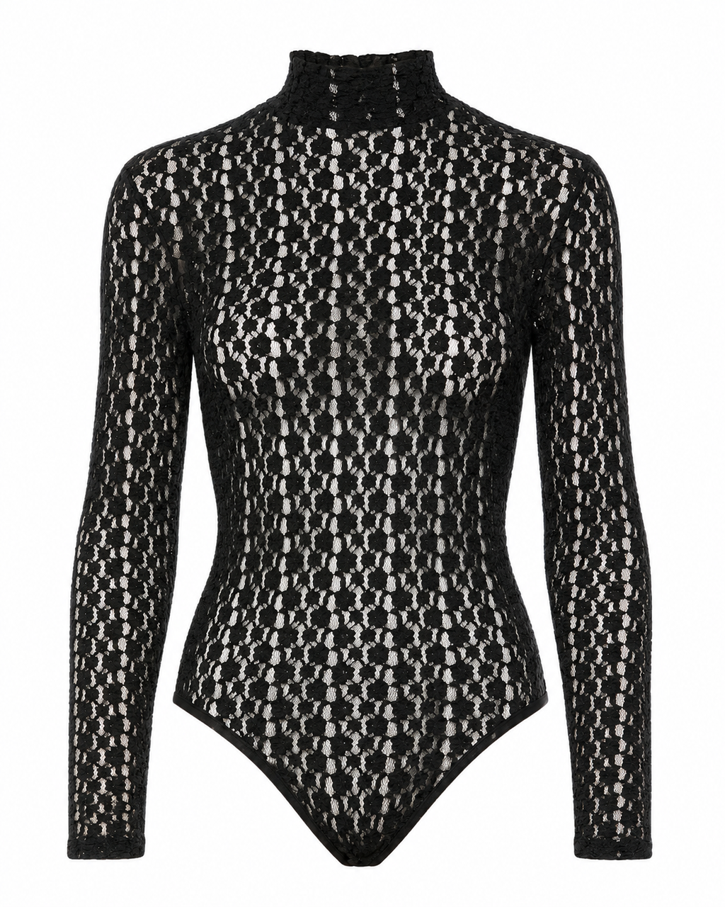 Vezza Floral Mesh Bodysuit – Black (Final Sale)