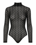 Vezza Floral Mesh Bodysuit – Black (Final Sale)