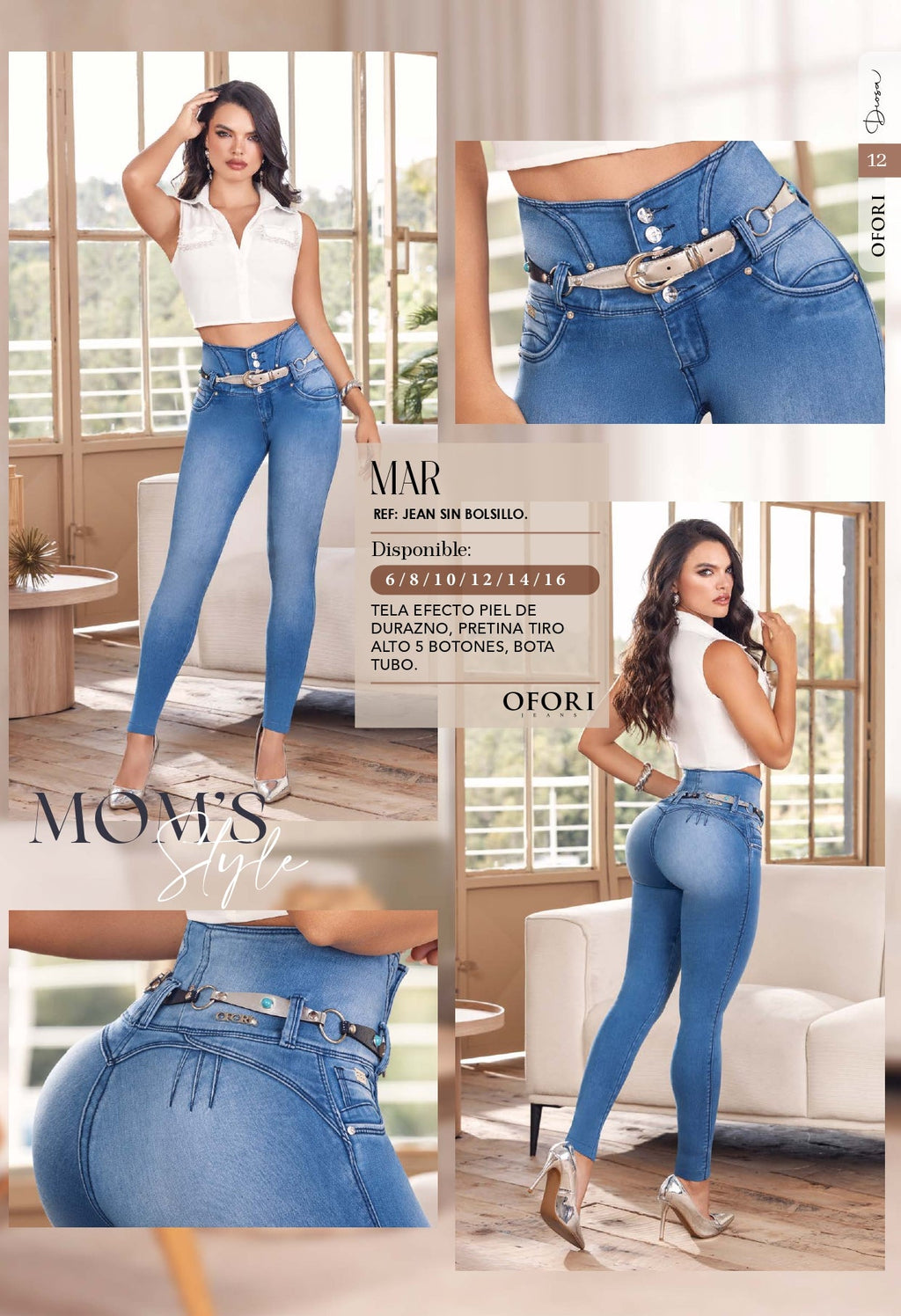 Mar 100% Authentic Colombian Push Up Jeans