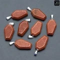 Gemstone Coffin Necklace