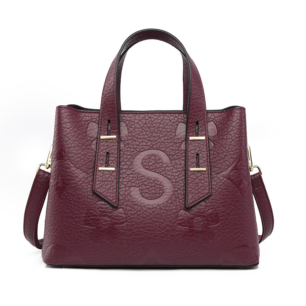 Women Bag Tote Bag Simple Large Capacity Women Cross Body Bag High Grade Soft Leather Handbag