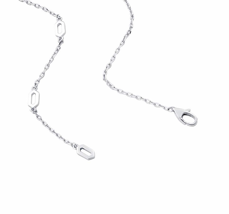 PT307W B.Tiff  Pavé Viper Pendant Necklace