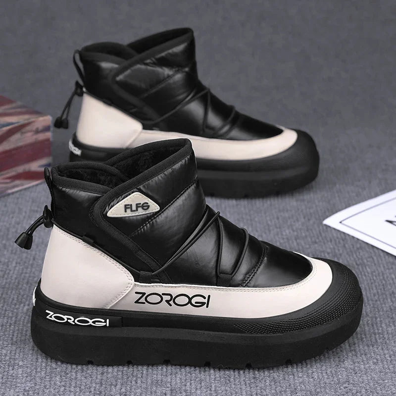 Mens Winter Ankle Boots – Warm Durable Outdoor Shoes