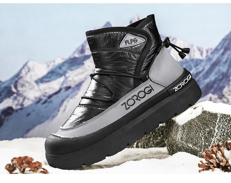 Mens Winter Ankle Boots – Warm Durable Outdoor Shoes