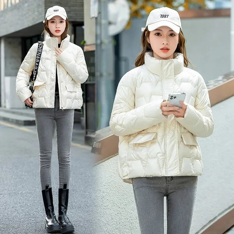 Women Winter Parka Jacket – Thick Short Warm Fashion Coat