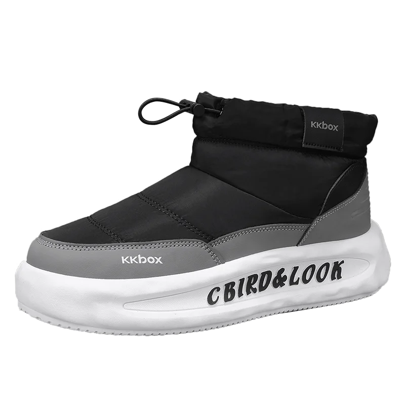 Mens Winter Velvet Ankle Boots – Warm Stylish Winter Shoes