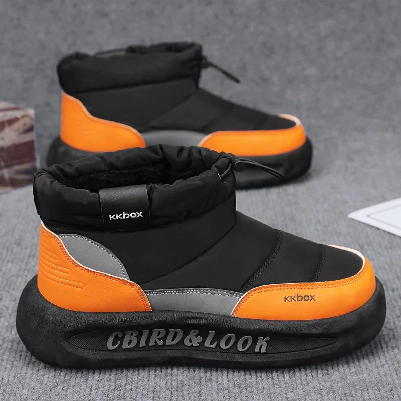 Mens Winter Velvet Ankle Boots – Warm Stylish Winter Shoes