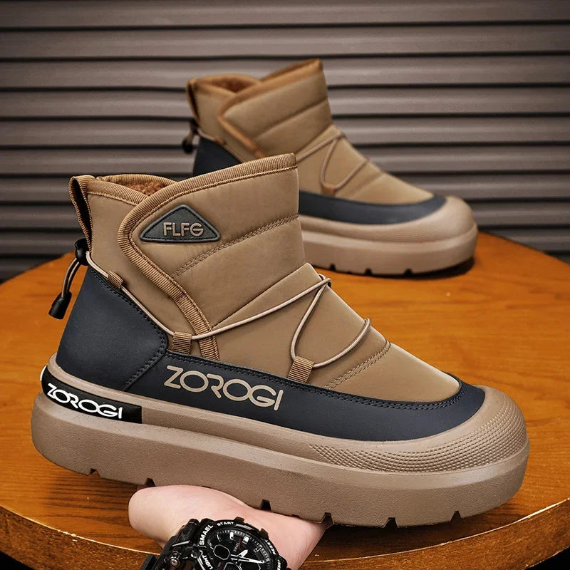Mens Winter Ankle Boots – Warm Durable Outdoor Shoes