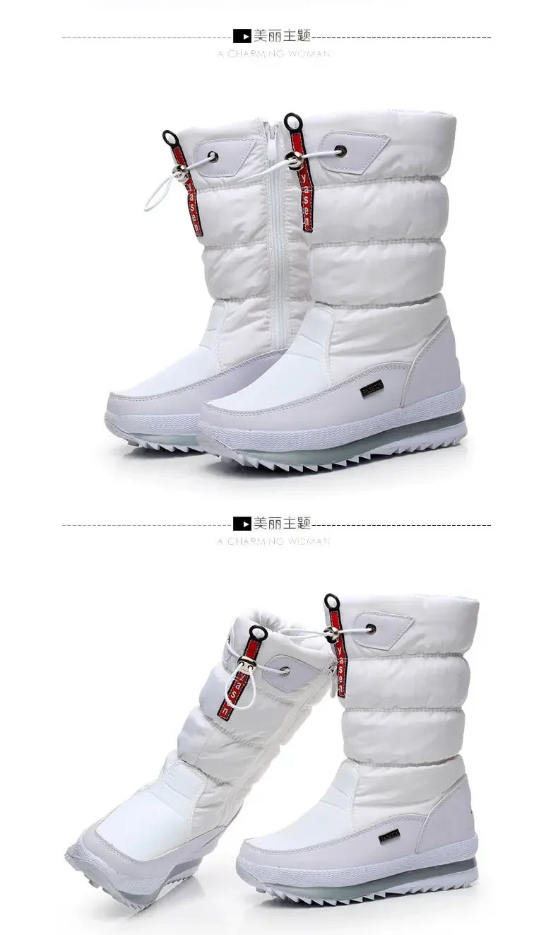 Women's Plush Waterproof Winter Boots