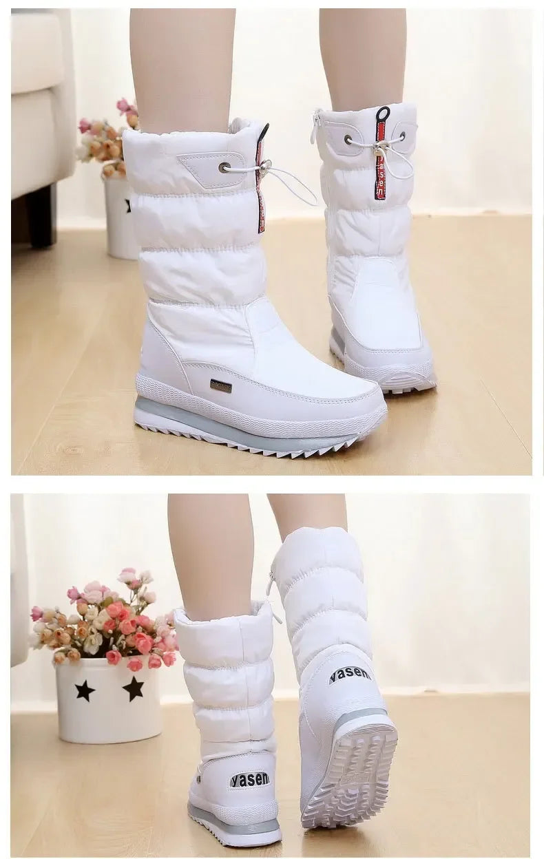 Women's Plush Waterproof Winter Boots