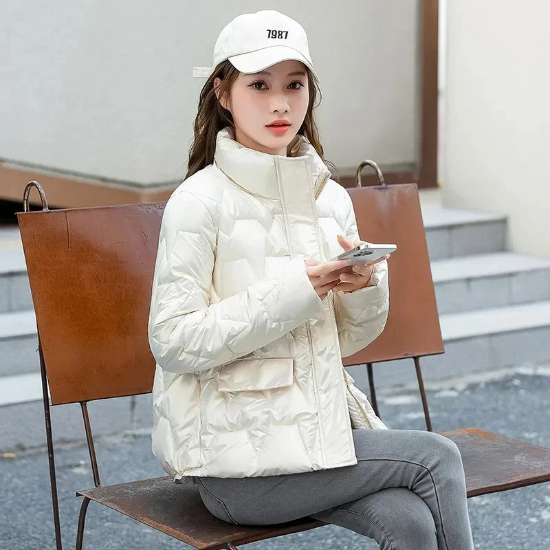 Women Winter Parka Jacket – Thick Short Warm Fashion Coat