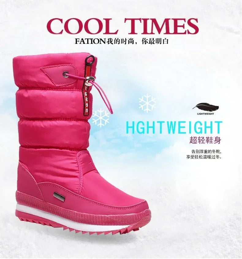 Women's Plush Waterproof Winter Boots