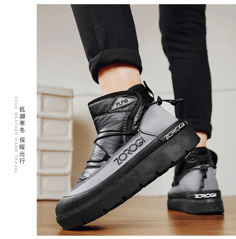 Mens Winter Ankle Boots – Warm Durable Outdoor Shoes
