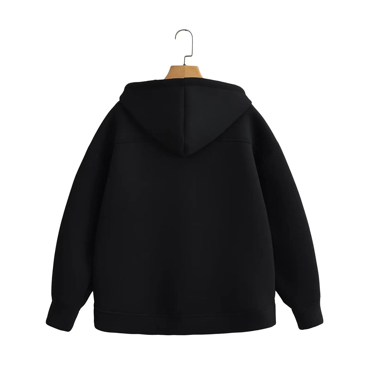 Zip Up Hoodies Women – Oversized Autumn Hooded Sweatshirt