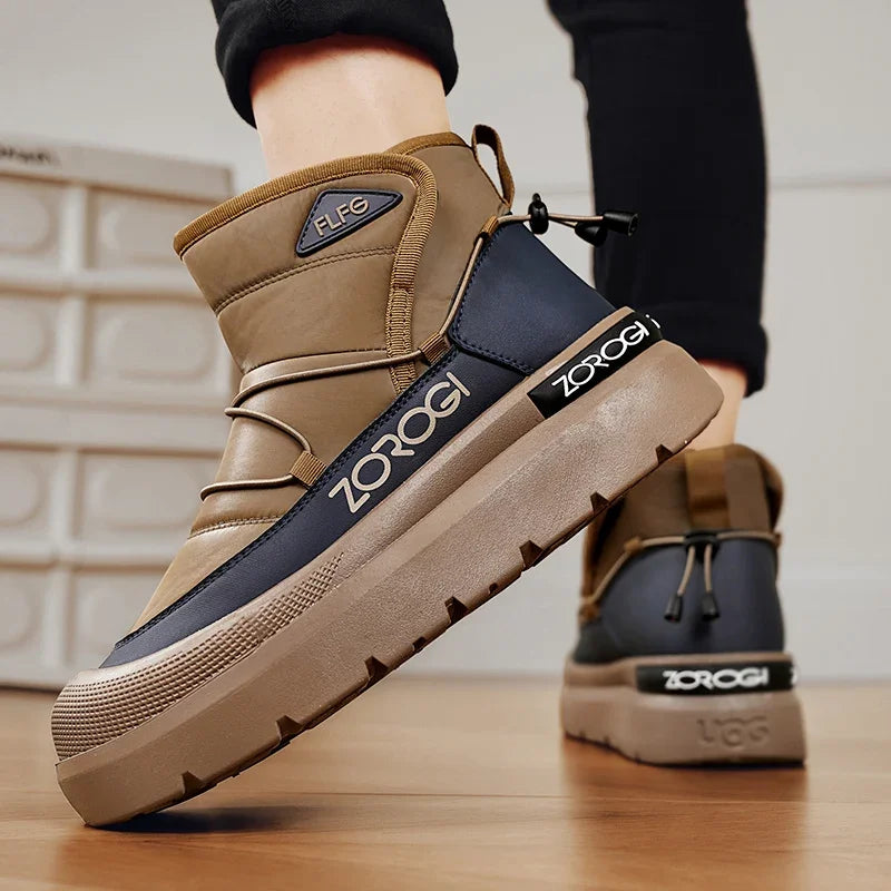 Mens Winter Ankle Boots – Warm Durable Outdoor Shoes