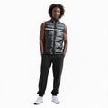 Men's Zip-Up Puffer Vest in Black - Konus Brand