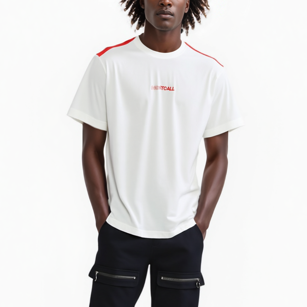 Konus Men's Shoulder Tape Nightcall Tee in White