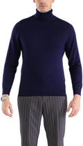 Mens Navy Pullover Turtleneck Sweater