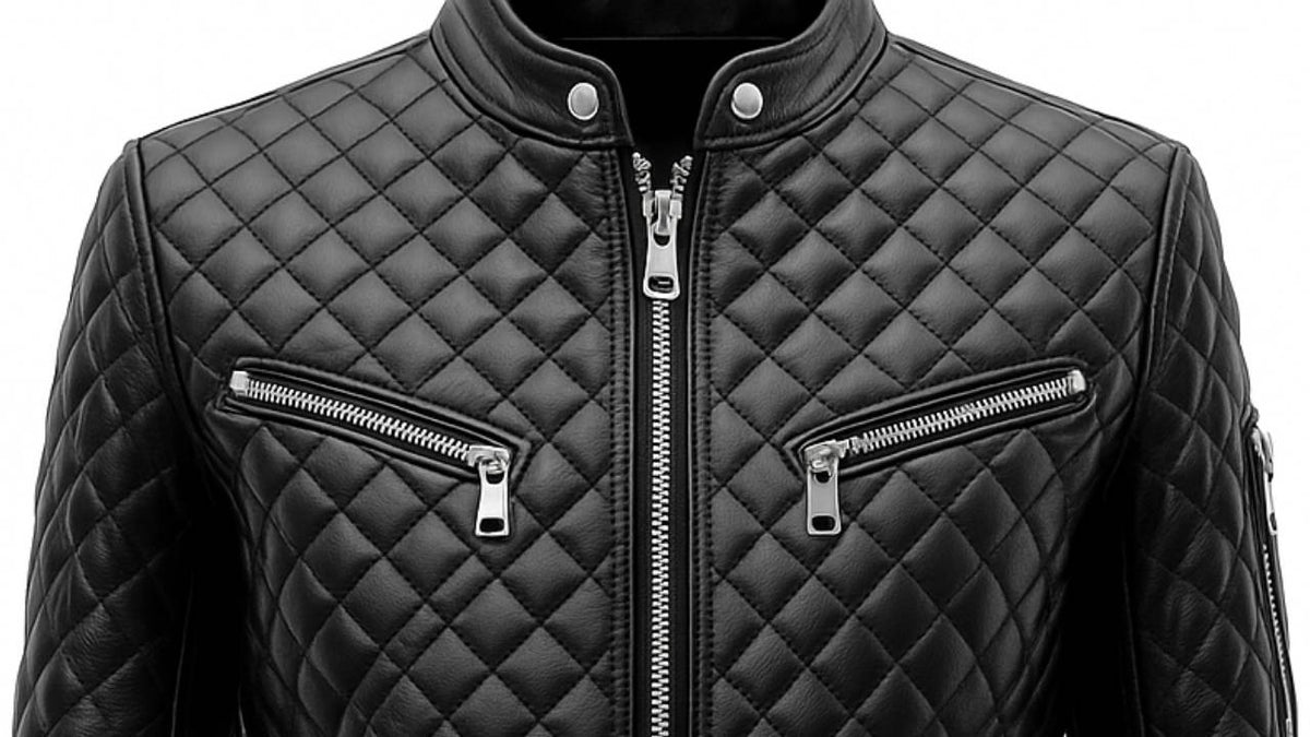 Vinnie Black Leather Jacket - Men Leather Jacket Black