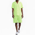 Men's Snap Button Gym Shorts in Neon - Blank State