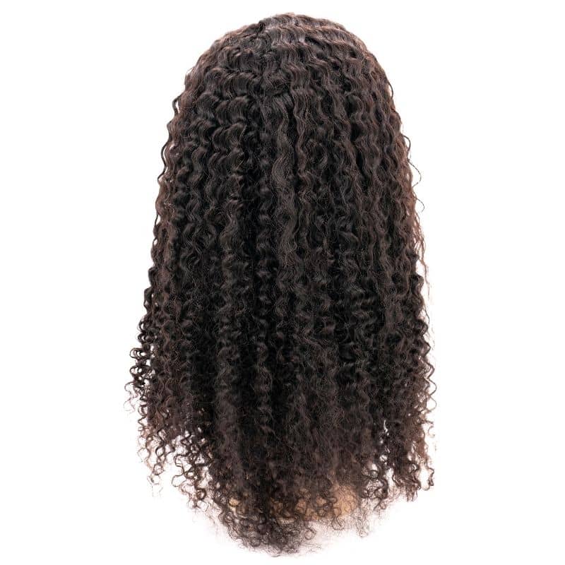 Kinky Curly 4x4 Transparent Lace 100% Human Hair Closure Wig