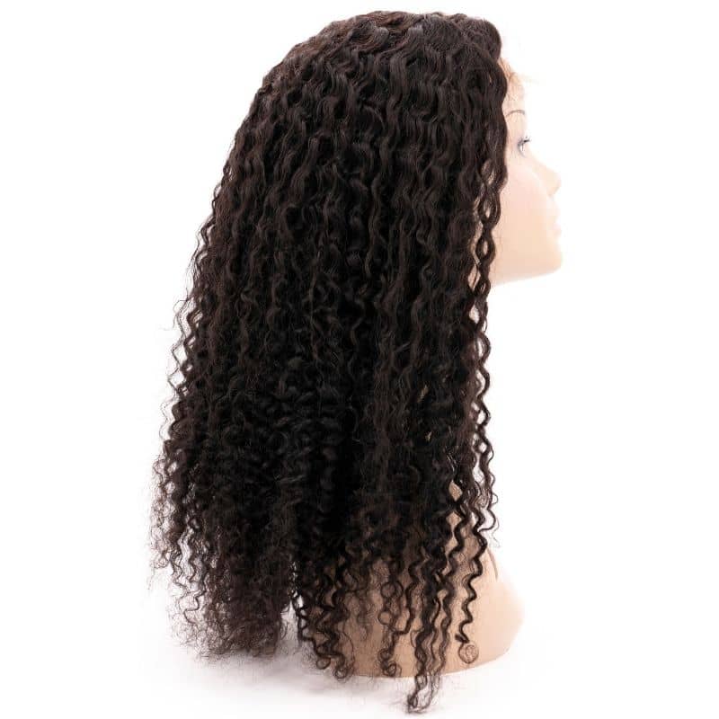 Kinky Curly 4x4 Transparent Lace 100% Human Hair Closure Wig