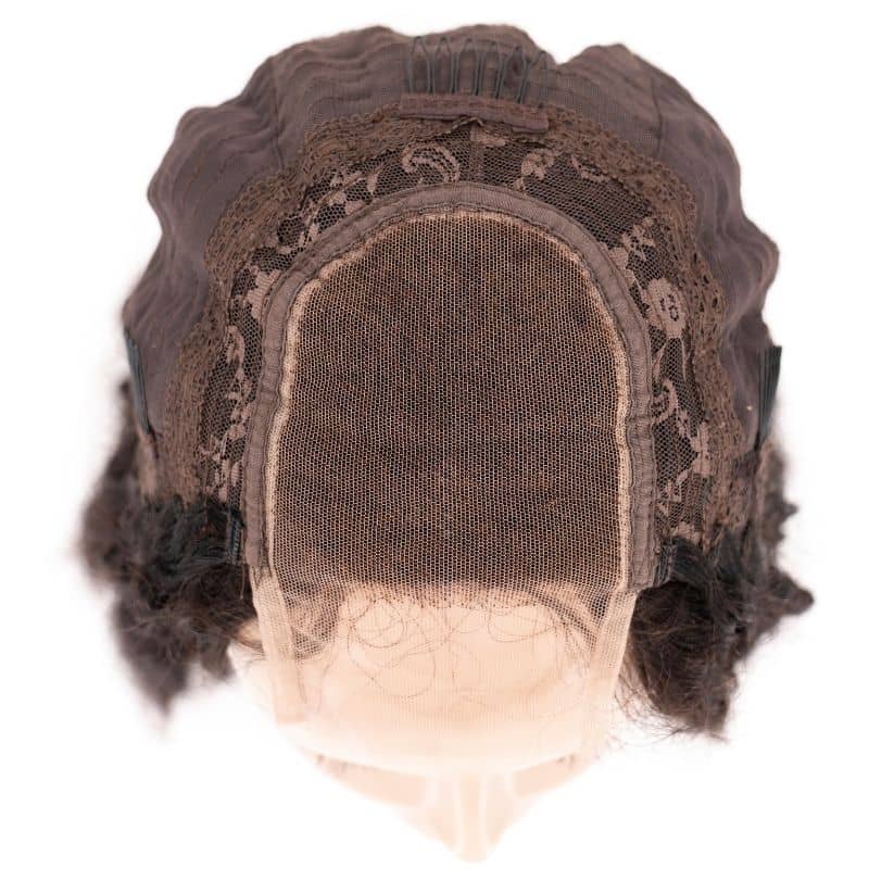 Kinky Curly 4x4 Transparent Lace 100% Human Hair Closure Wig