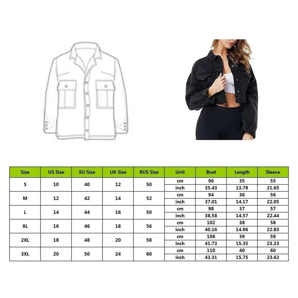 Women's Ripped Puff Sleeve Denim Jacket