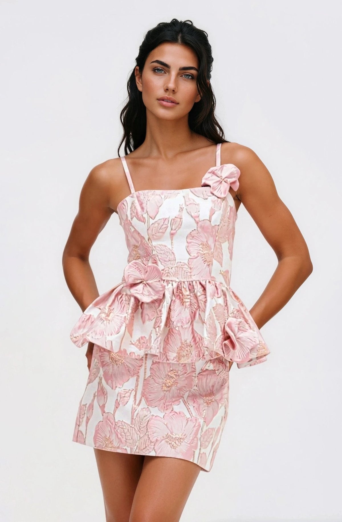 Petal Jacquard Top – Pink (Final Sale)