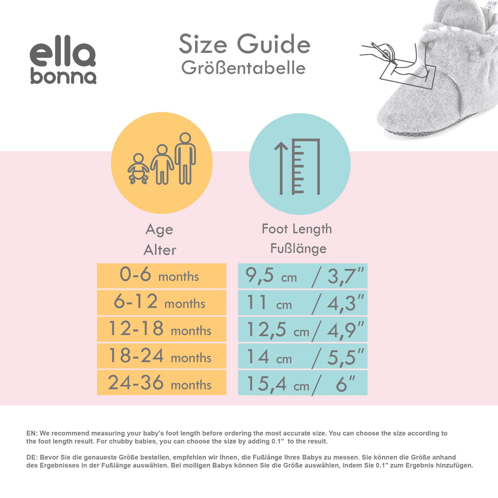 Stay-On Baby Booties, Organic Cotton Lined – Khaki