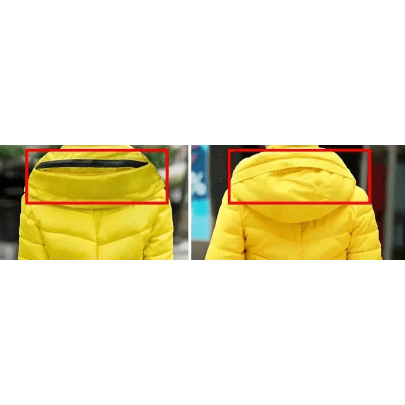 Women's Short Zip-Up Padded Hooded Jacket