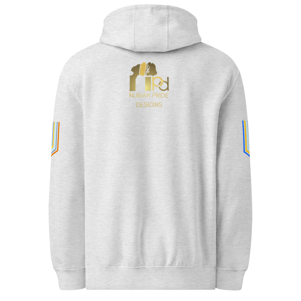 The Adidas Fleece Unisex Hoodie with Tribal Print & African Print Logo