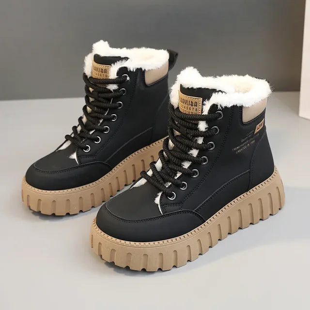 Winter Boots for Women Padded Shoes Fashion Designer Keep Warm Plus Plush Snow Boot Woman Fur Sneakers Skateboard Shoes Footwear